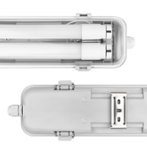 Oprawa LED 60cm 2x18W Clear | LVT