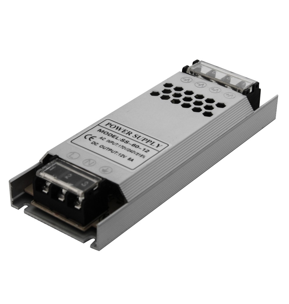 Zasilacz LED Flat 12V 60W 5A | LVT