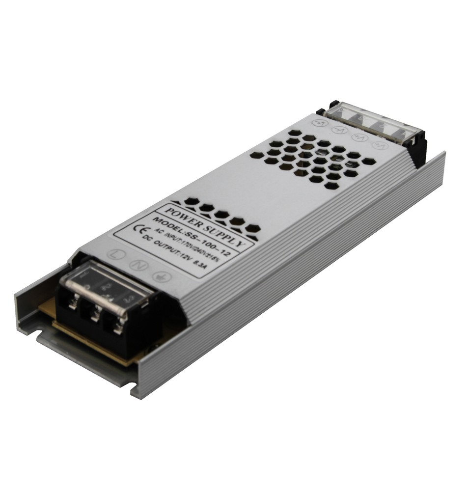 Zasilacz LED Flat 12V 100W 8,3A | LVT