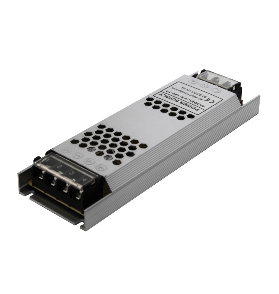 Zasilacz LED Flat 12V 120W 10A | LVT
