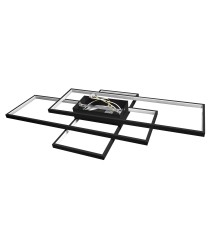 Żyrandol LED Galaxis Hydra 90x50x8cm 126W czarny | LVT