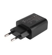 Zasilacz Quick Charge 20W 1xUSB-C 1xUSB-A czarny