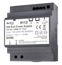 Zasilacz na szynę DIN 12V 100W 8.33A IP20 | LVT