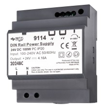24V 100W 4.16A IP20 DIN Rail Power Supply | LVT