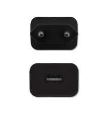 Zasilacz wtyczkowy 5V/2A 1x USB DC czarny | LVT