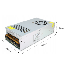 Zasilacz LED 12V 300W 25A