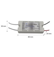 Zasilacz LED meblowy 12V 18W 1.5A IP20 plastik | LVT