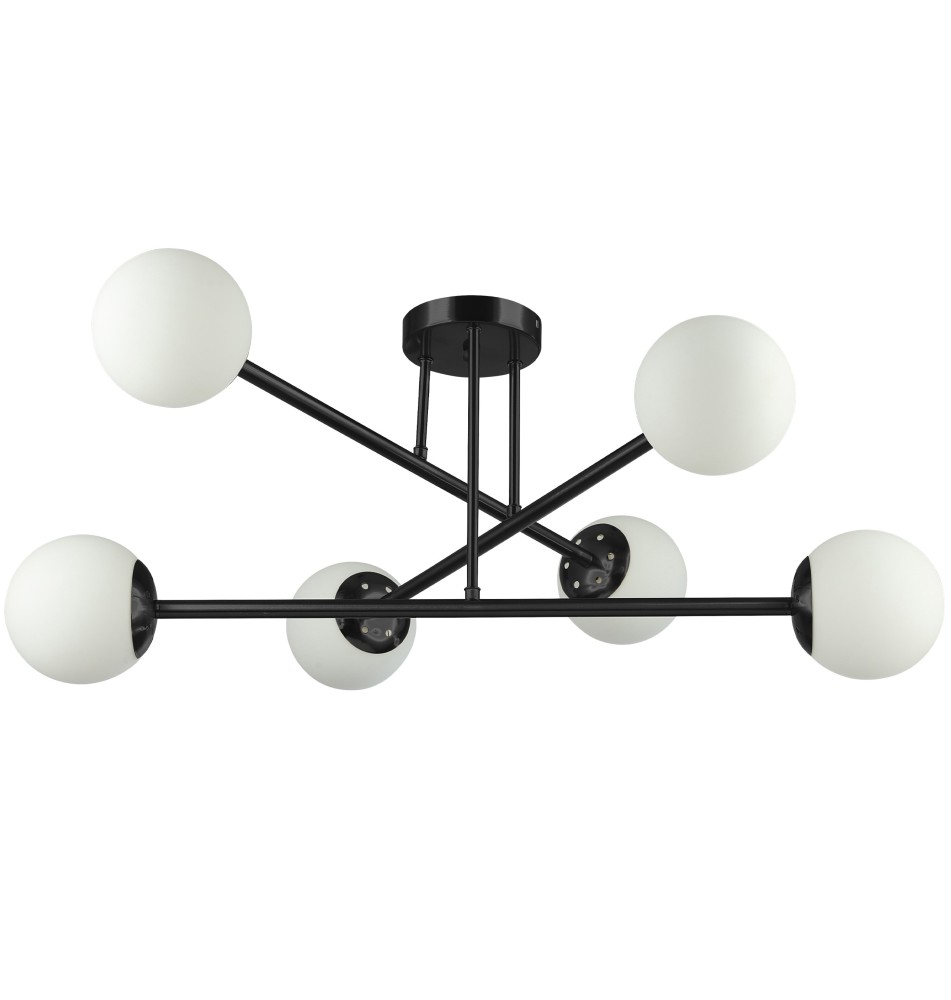 Żyrandol LED E27 Bali-12 74cm x6 czarny | LVT