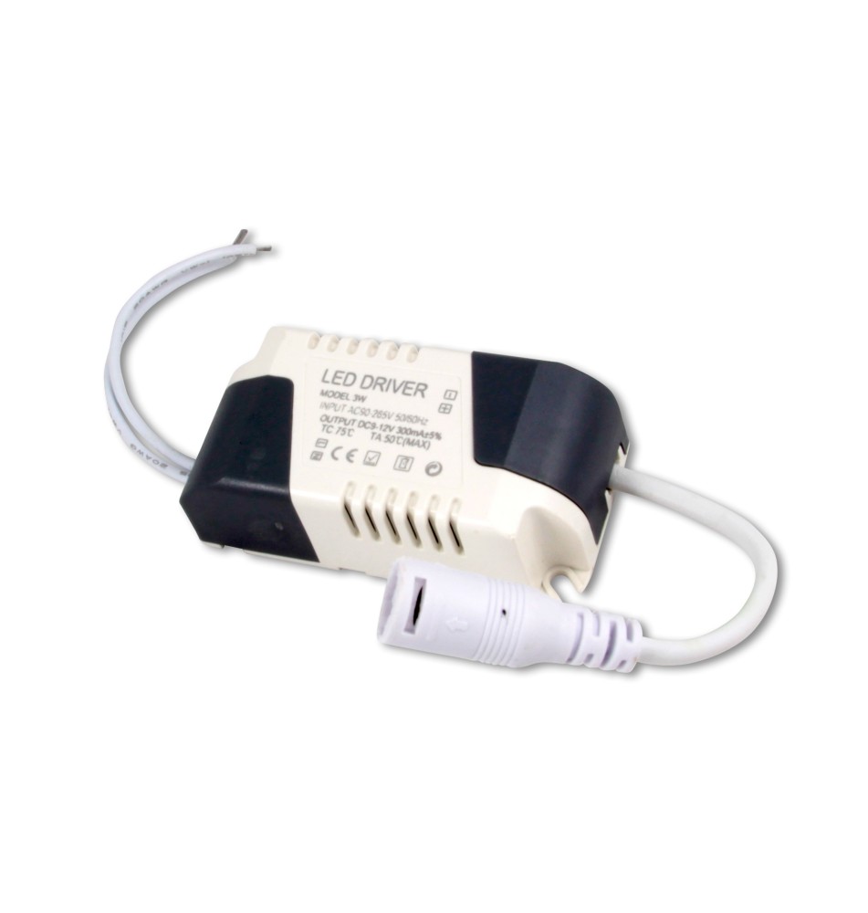 Prom 9-12V 3W 50-60mA Constant-Current LED Power Supply | LVT
