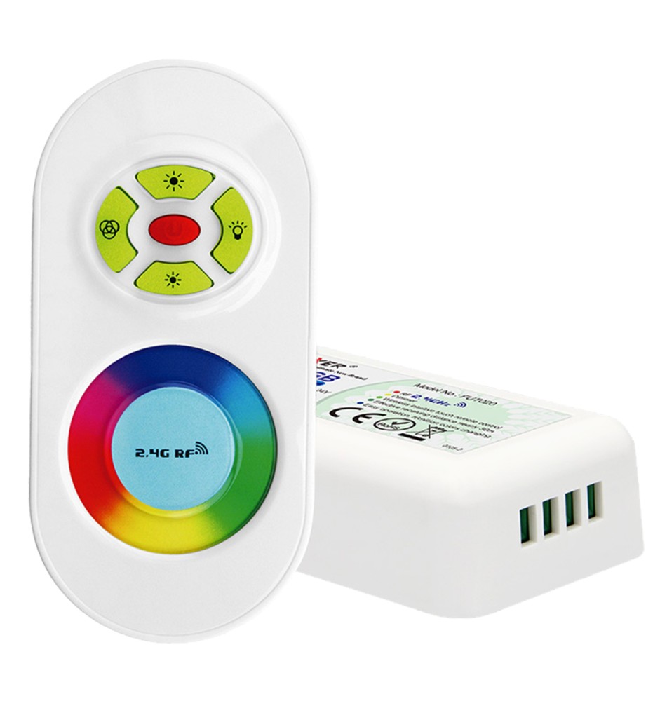 Sterownik LED RGB RF 12/24V + Pilot FUT020