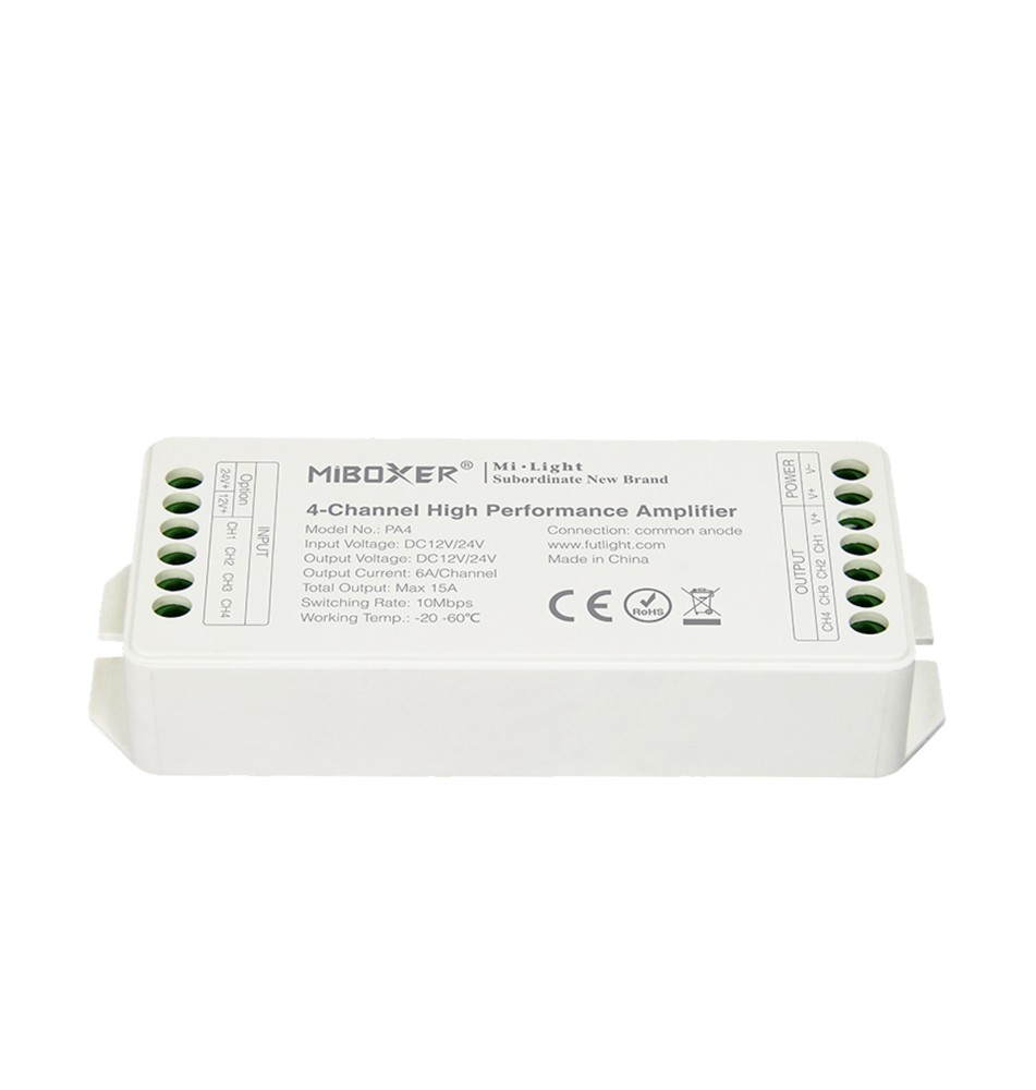 Wzmacniacz LED RGBW RF 12/24V 15A PA4