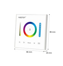 RGB+CCT 12/24V 10A P3 Wall-Mounted LED Panel Controller | LVT