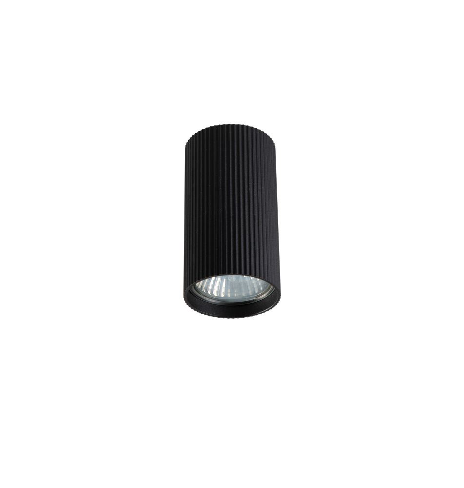 Oprawa natynkowa GU10 Lucerno okrągła czarna