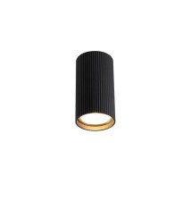 Lucerno GU10 Surface-Mounted Round Black Light Fixture | LVT