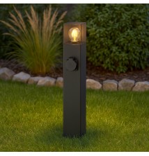 Lampa ogrodowa LED E27 Denver stojąca 60cm gniazdo | LVT