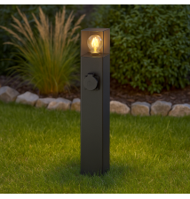 Lampa ogrodowa LED E27 Denver stojąca 60cm gniazdo