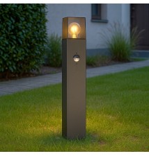 Lampa ogrodowa LED E27 Denver stojąca 60cm PIR | LVT