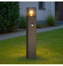 Lampa ogrodowa LED E27 Denver stojąca 60cm PIR