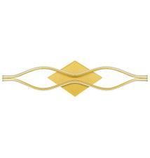 Kinkiet ścienny LED Bramis 16W 58cm złoty