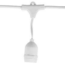 Girlanda LED 230V 5m 5x E27 Biała