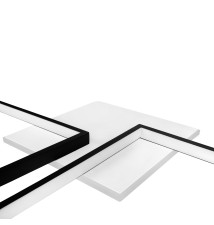 Żyrandol LED 45W 69x52cm czarny CCT pilot