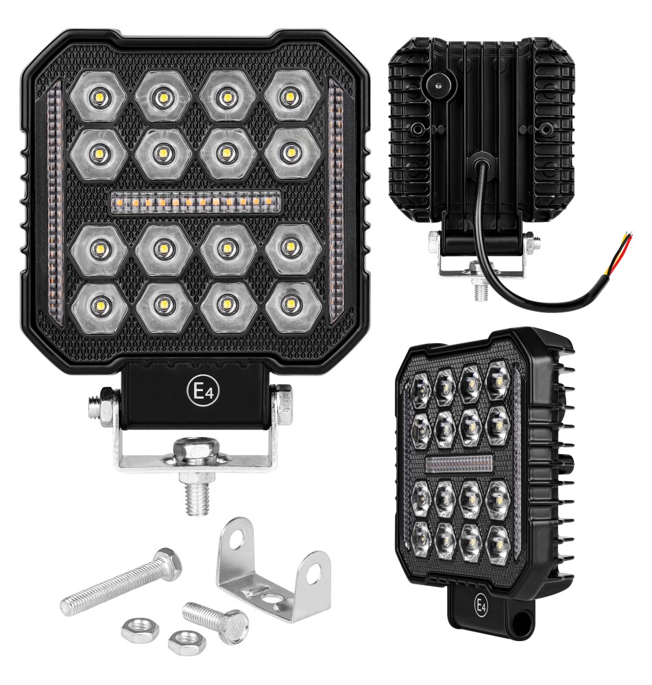 Lampa LED Robocza 10-60V 50W 16LED ostrzegawcza