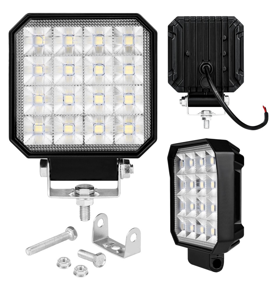 Lampa LED Robocza 10-60V 48W 16LED | LVT