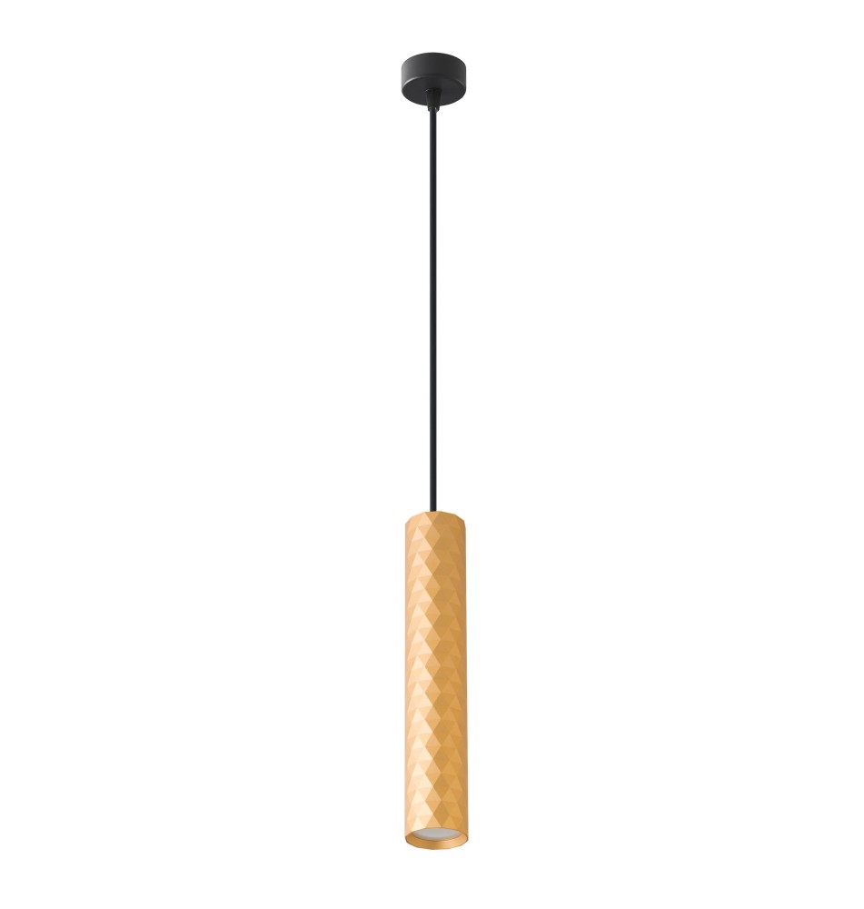 Glamour GU10 Pendant Light, 54x290mm, Gold | LVT