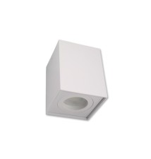 GU10 Surface-Mounted Square Light Fixture, 83x83x100, Fixed, White | LVT