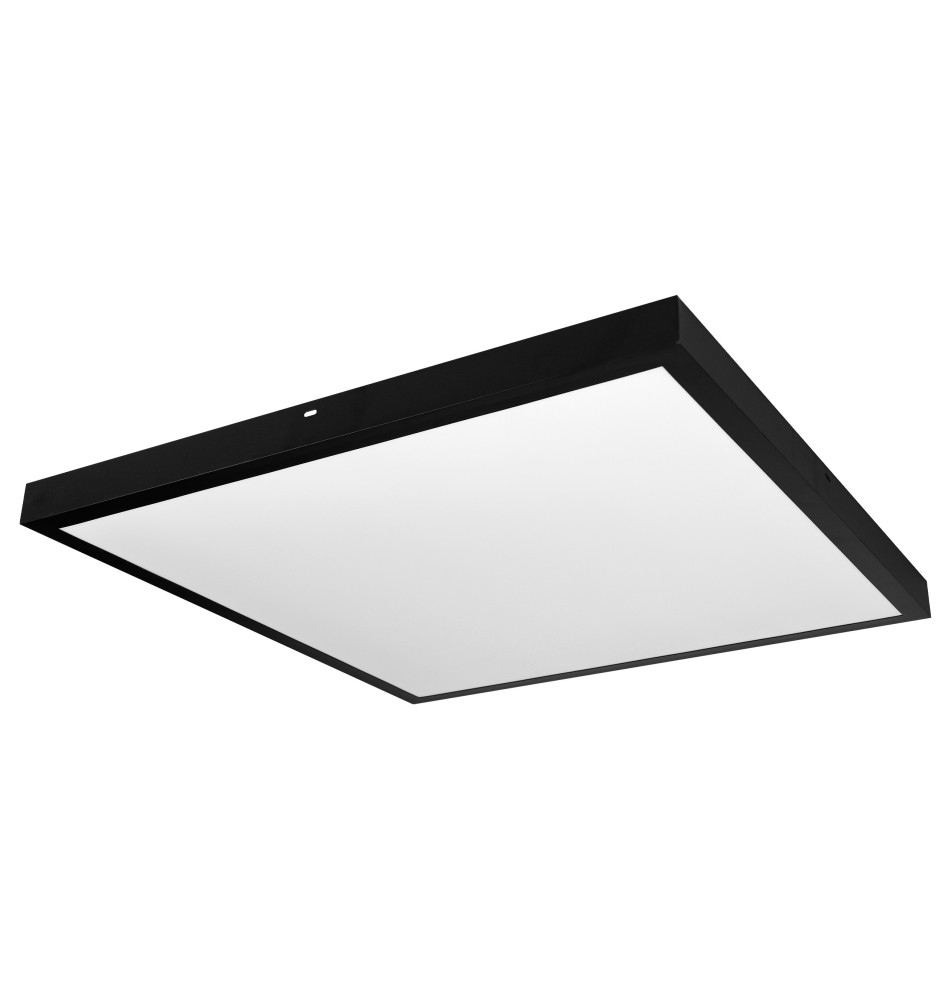600x600 Black Surface-Mounted LED Panel, 28W, 4500K | LVT