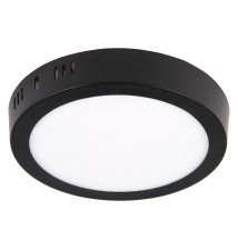Panel LED natynkowy okrągły Proma 12W 4000K czarny | LVT