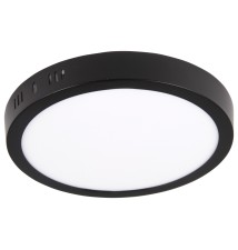 Panel LED natynkowy okrągły Proma 18W 4000K czarny | LVT