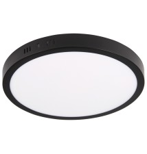 Panel LED natynkowy okrągły Proma 24W 4000K czarny | LVT