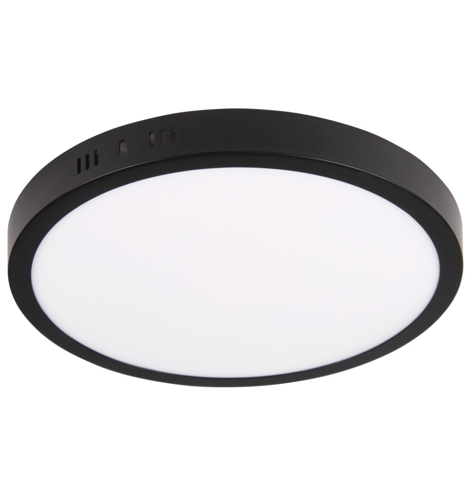 Panel LED natynkowy okrągły Proma 24W 4000K czarny | LVT