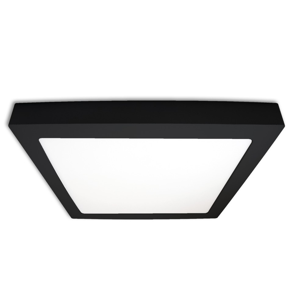 Panel LED natynkowy kwadrat Proma 12W 4000K czarny | LVT