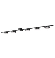 Żyrandol LED GX53 Zola x5 90cm czarny | LVT
