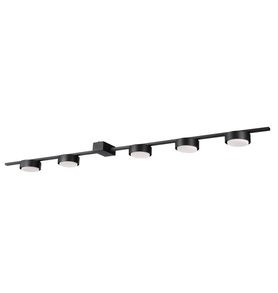 Żyrandol LED GX53 Zola x5 90cm czarny | LVT