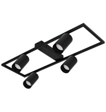 Żyrandol LED GU10 Bumo x4 czarny | LVT