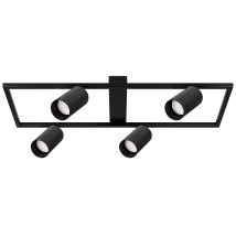 Żyrandol LED GU10 Bumo x4 czarny | LVT