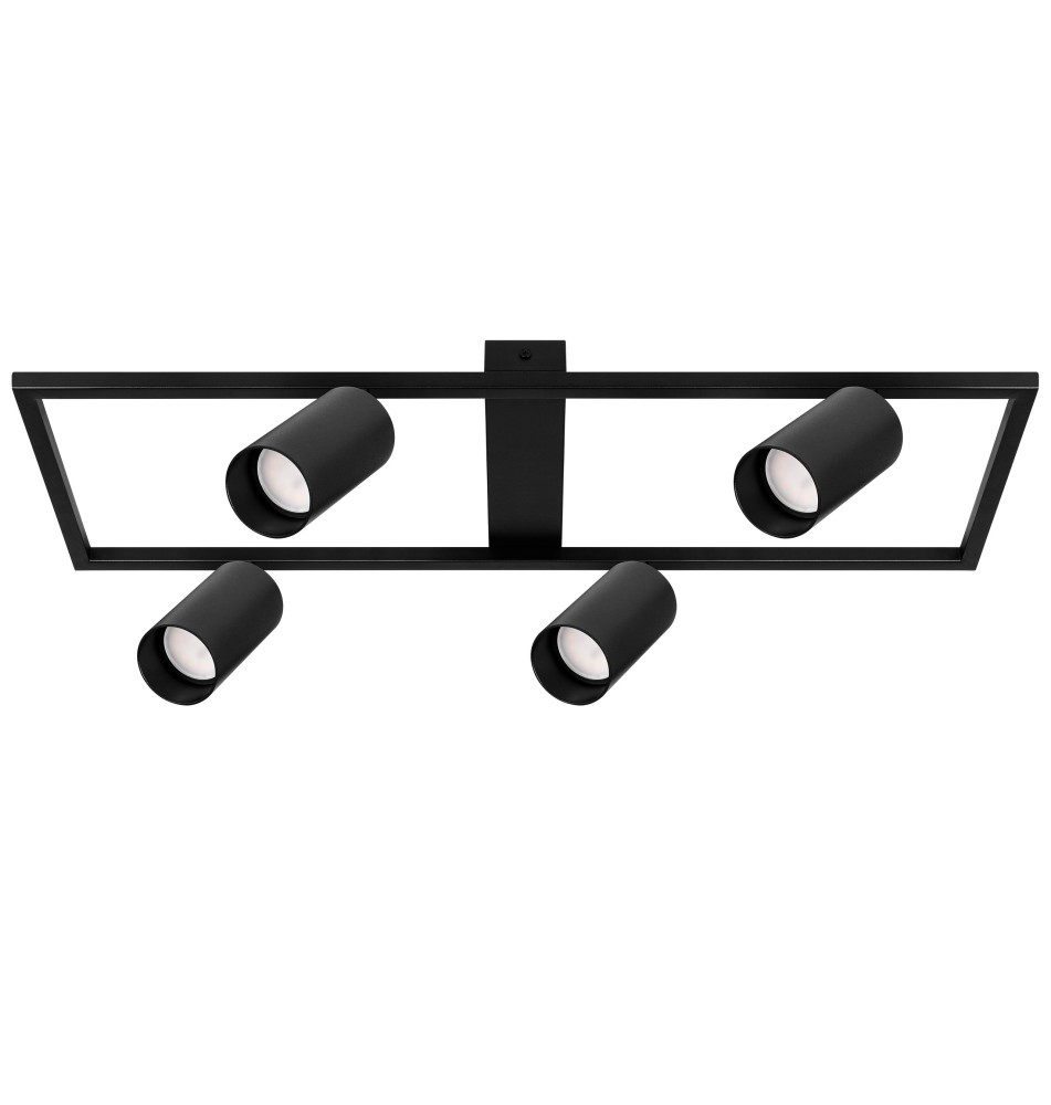 Żyrandol LED GU10 Bumo x4 czarny | LVT