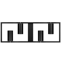 Bumo GU10 LED Chandelier (4-bulb), Black | LVT