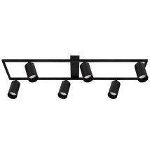 Żyrandol LED GU10 Bumo x6 czarny | LVT