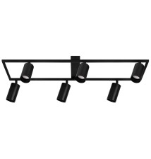 Bumo GU10 LED Chandelier (6-bulb), Black | LVT