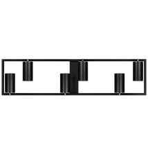 Żyrandol LED GU10 Bumo x6 czarny | LVT