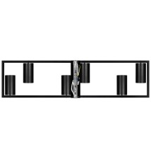 Żyrandol LED GU10 Bumo x6 czarny | LVT