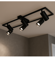 Żyrandol LED GU10 Bumo x6 czarny