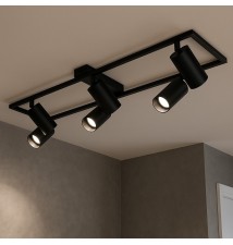 Żyrandol LED GU10 Bumo x6 czarny | LVT