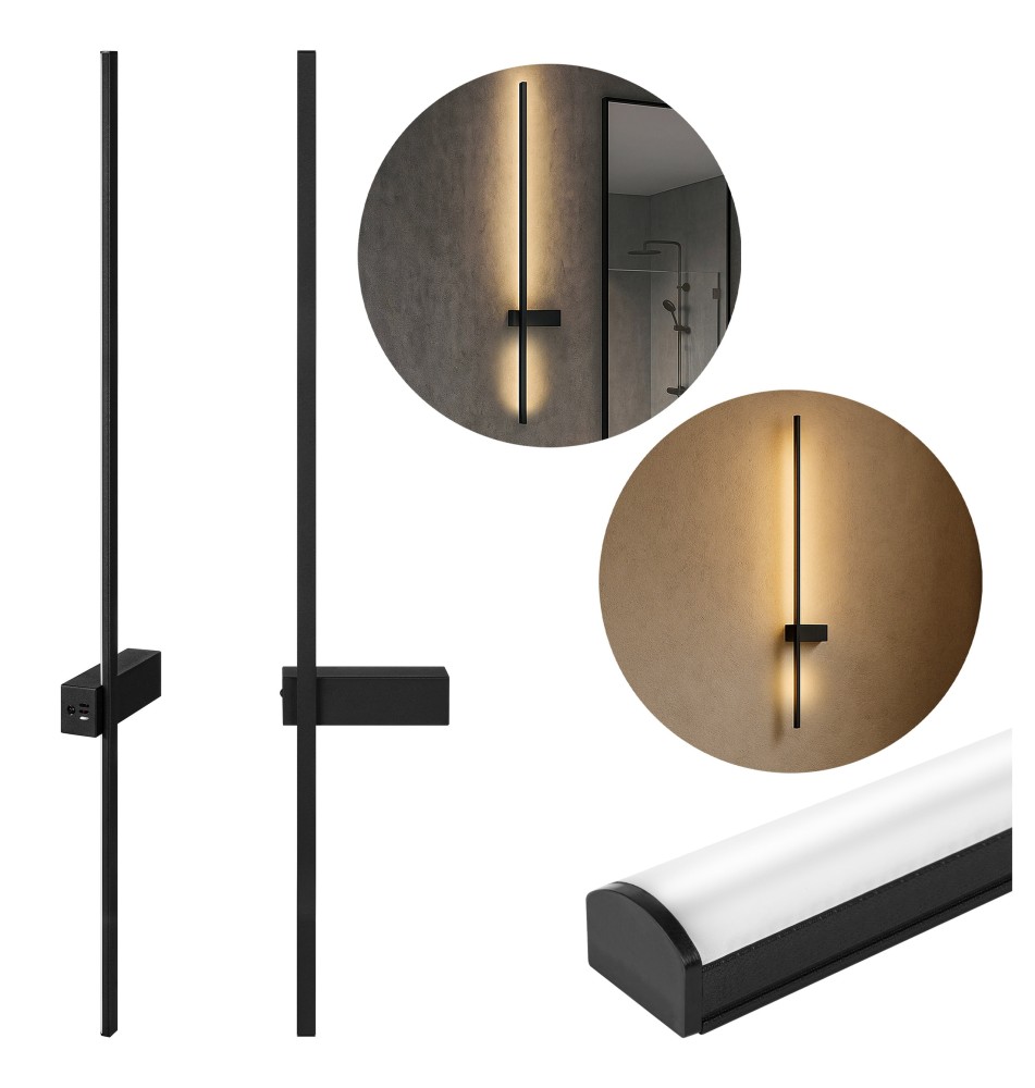 Kinkiet ścienny LED Lira 12W 90cm | LVT