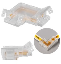 Złączka do taśmy LED COB kątowa 10mm | LVT