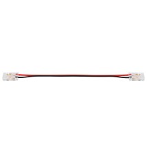 Złączka do taśmy LED COB 8mm zatrzask dwustronna z kablem | LVT